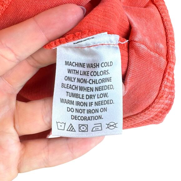 Oklahoma State Orange Corded Long Sleeve Thumbhole Crewneck Pullover Thick Shirt - Picture 8 of 8